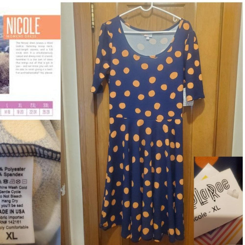 XL Lularoe Nicole Dress NWT